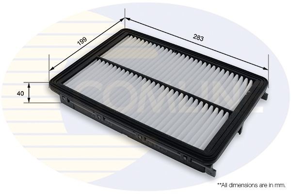 Air Filter 283 mm Length Fits Hyundai Sonata Kia Optima COMLINE EAF1012