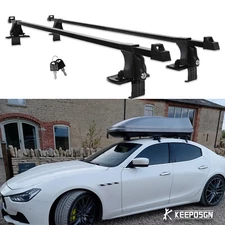 54" For Maserati Ghibli Sedan Roof Rack Cross Bars Luggage Kayak Carrier w/ Lock