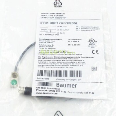 1PC NEW For Baumer Proximity Sensor IFFM 08P17A6/KS35L