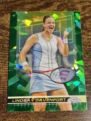 LINDSAY DAVENPORT 2024 Topps Chrome Tennis Sapphire Green