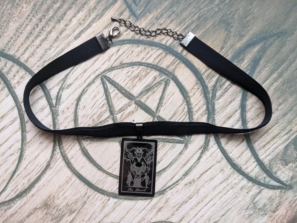 Choker "Tarotkarte - The Devil"