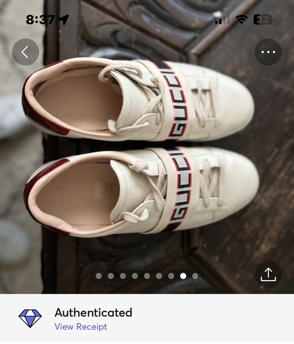 Gucci Ace Sneaker With Strap | eBay