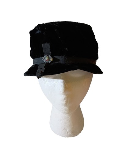 Vintage HOORAY HENRI Los Angeles Black Velvet Pearl  display picture 2