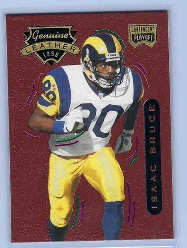1996 Isaac Bruce Playoff Contenders Leather Playoff Honor Roll Parallel RARE!