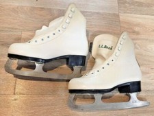 Vintage Figure Skates L.L. Bean Cortina White Women s Thinsulate NOS
