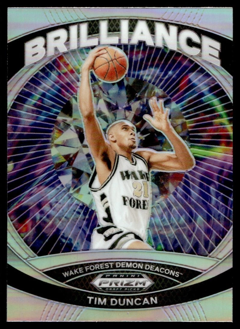 2024-25 Panini Prizm Draft Picks #19 Tim Duncan Silver Brilliance