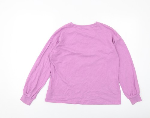 NEXT Girls Purple Cotton Pullover Sweatshirt Size 12 Years Pullover - Picture 2 of 10