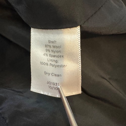 TALBOTS Black Pencil Straight Skirt Sz 16 Wool Blend Lined Pockets Office Career - Picture 7 of 8