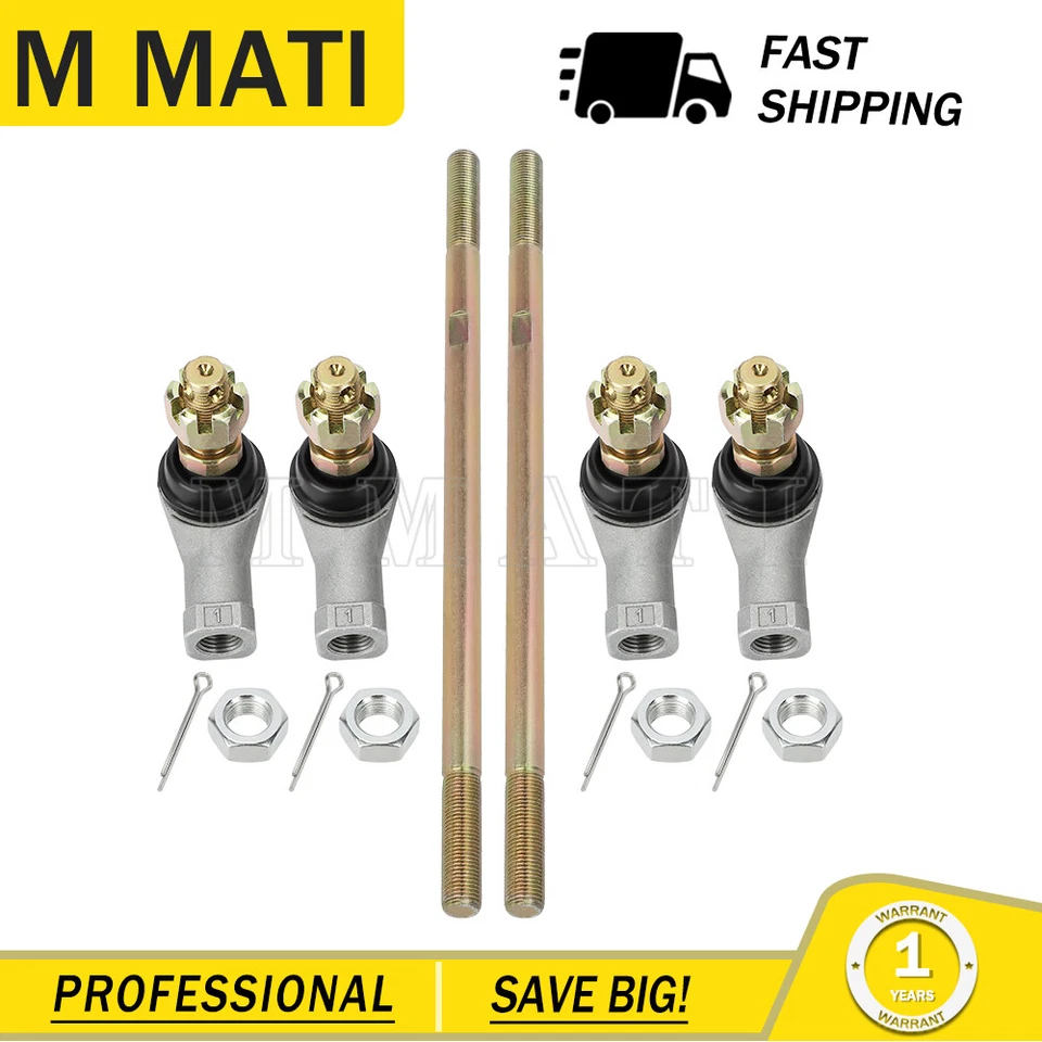 Kit de barras de amarre con extremo para Yamaha Big Bear 400 37S-23841-00-00 ATV Foto 4 de 4