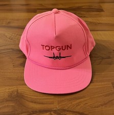 New 1980  s Yupoong Top Gun Vintage Pink 1 of 1 Snapback