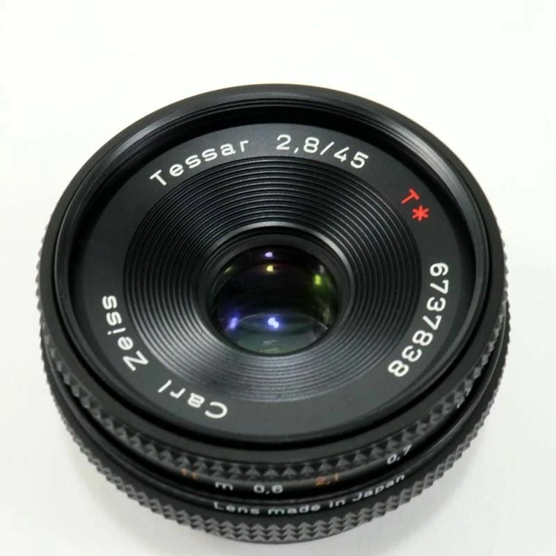 Contax Carl Zeiss Tessar T* 45mm F2.8 AEJ Pancake Lens Excellent from Japan F/S