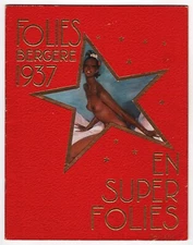 "FOLIES BERGERE" starring JOSEPHINE BAKER in Paris, France 1937 Souvenir Program