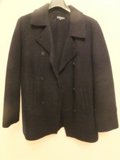 Michel Beaudouin Women's Pea Coat - Dark Navy - Size 36 (france) - 8 (uk)