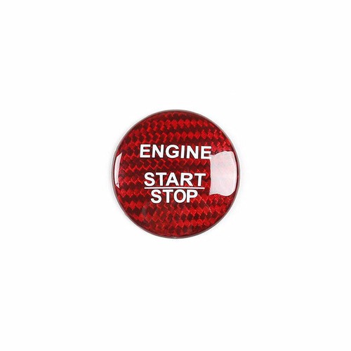 ~For Benz G-Class 19-21 Red Carbon Fiber Ignition Switch Start Button Frame Trim - Foto 6 di 7