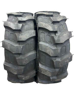 2- 16.9-28 Tractor Tires 12 PLY R4 TL Tubeless Rear Backhoe Industrial ...