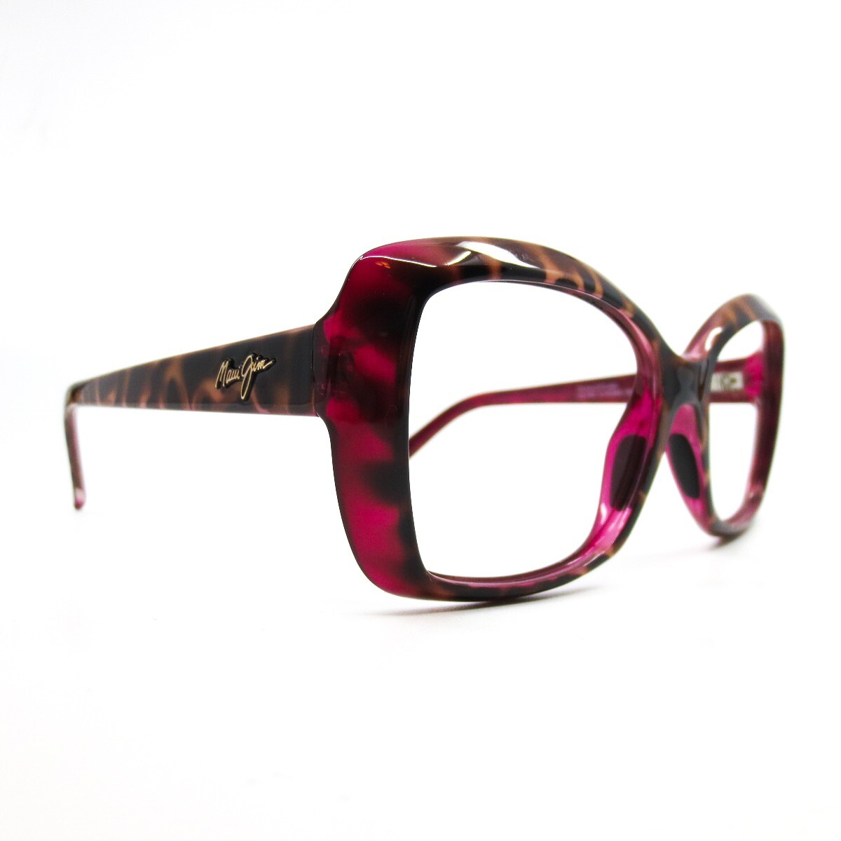NEW Maui Jim Orchid Tortoise w/ Raspberry Polarized Maui Rose Sunglass MJ735-12B Maui Jim Orchid MJ 735 12B Raspberry Tortoise Frame Maui  main image 2
