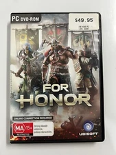 PC DVD-Rom - For Honor - Rated MA15+ - G/VGC - Tested & Working - Ubisoft - 2017