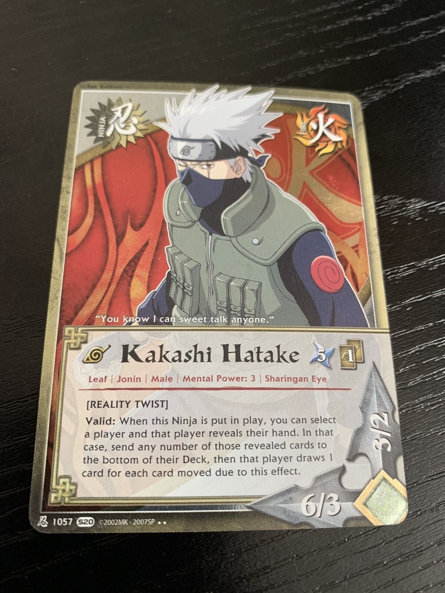 Naruto Cards - Kakashi Hatake Reality Twist Rare Foil 1057 1st