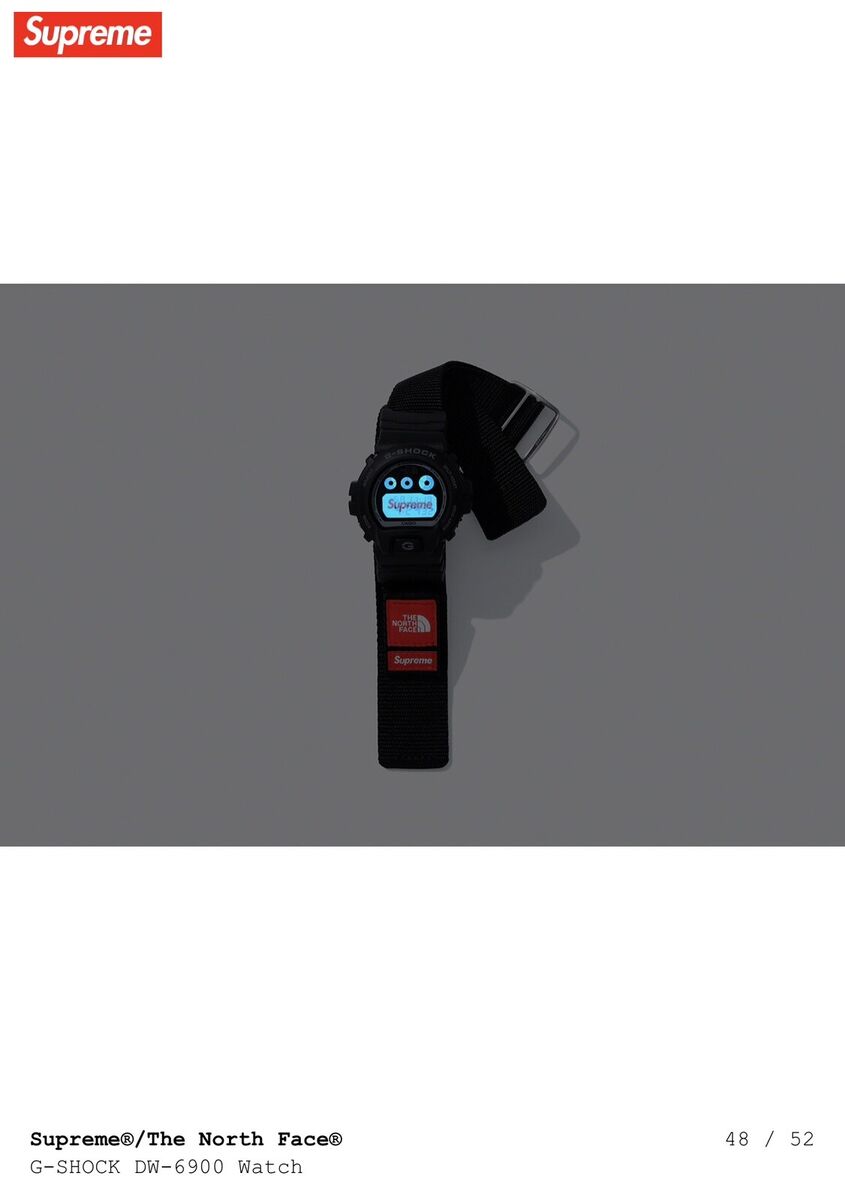 Supreme x The North Face Casio G-Shock DW-6900 Watch (Black Supreme x The North Face Casio G-Shock DW-6900 Watch (Black