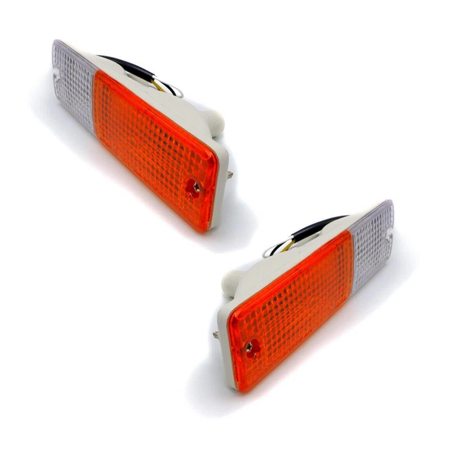 Pair LH RH Front Bumper Light Lamp For Nissan Datsun 720 Pickup 1980 - 1986 Foto 4 de 4