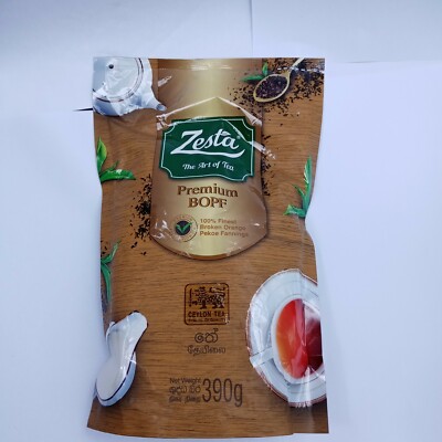 Zesta Tea 390 Grams Leaf Powder 100% Pure Natural Super Drink Gluten-Free 