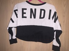 Justice sz 8 trending sweatshirt black white guc