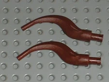 2 x LEGO RedBrown Tail ref 24204 / Set 41193 76117 70670 70658 41179 41196 41176