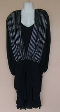 Samax of New York Black Dressy Gown Size 14