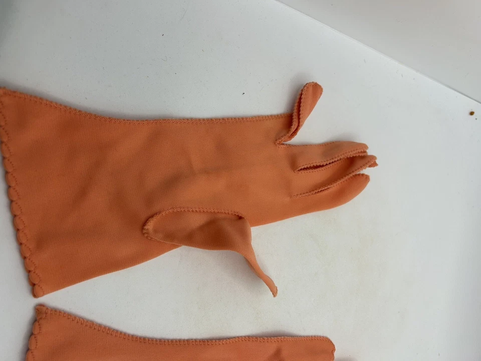 Guantes Fownes vintage melocotón nylo ropa de noche 7 formales Foto 2 de 4