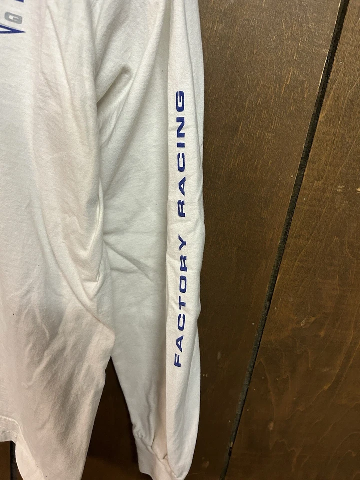 Camiseta Yamaha Factory Racing Manga Larga Talla L Blanca Foto 3 de 4