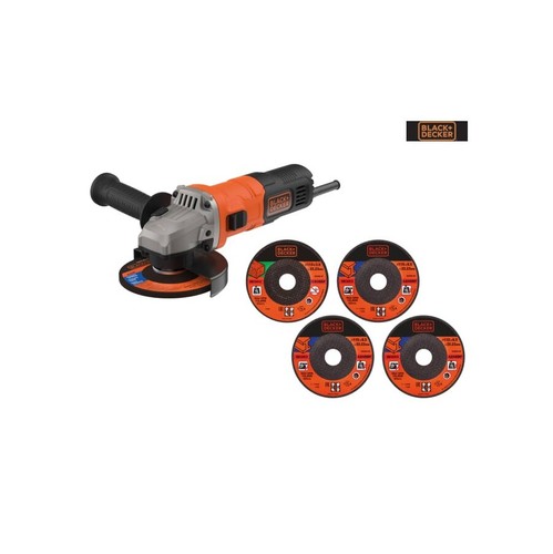 Black \u0026 Decker 115mm Angle Grinder \u0026 5 