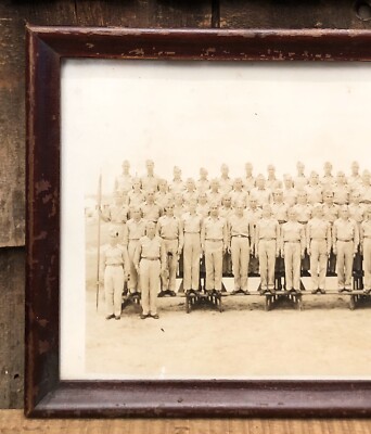 Vintage WWII 1945 Fort Bragg 2ND TNG REGIMENT Original Group Photo