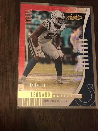 2019 Panini Absolute Football Spectrum Red Darius Leonard #31