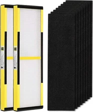 isinlive 2 Pack FLT4825 True HEPA Filter B Replacement with Activated Carbon