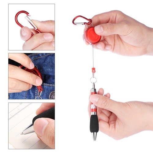 5PCS Retractable Belt Clips Retractable Pen Holder Pen with Clip 3-in-1 - Picture 2 of 10