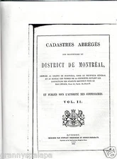 Quebec-Distric De Montreal Canada-Record Abstracts Seigneuries-1863-Vol 2