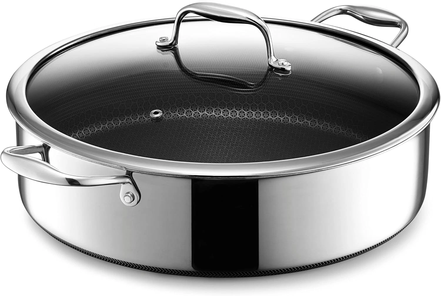 7-Quart Hybrid Nonstick Sauté Pan with Lid & Stay-Cool Handles