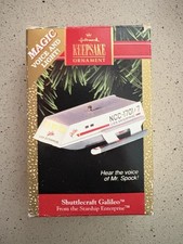 1992 Star Trek Shuttlecraft Galileo Talking Hallmark Keepsake Christmas Ornament