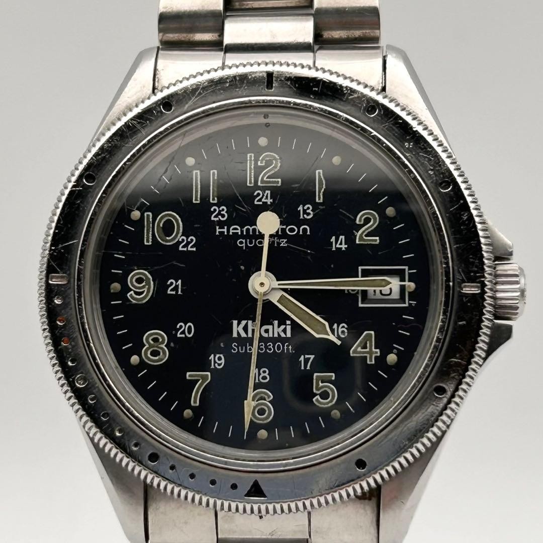 HAMILTON ハミルトン　腕時計　クォーツウォッチ　シルバー　9859 HAMILTON ハミルトン 腕時計 クォーツウォッチ シルバー 9859 March