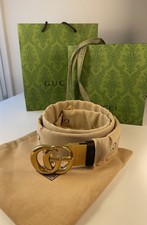 Gucci Wide belt with Interlocking G buckle Size 95/38