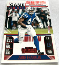 2024 Contenders Football Zaire Franklin Indianapolis Colts Game Ticket Red #44