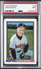 1991 BOWMAN #186 JIMMIE REESE PSA 9
