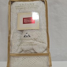Springmaid Luxury Egyptian Cotton King 2 Pillowcases Solid Sateen 400 Count