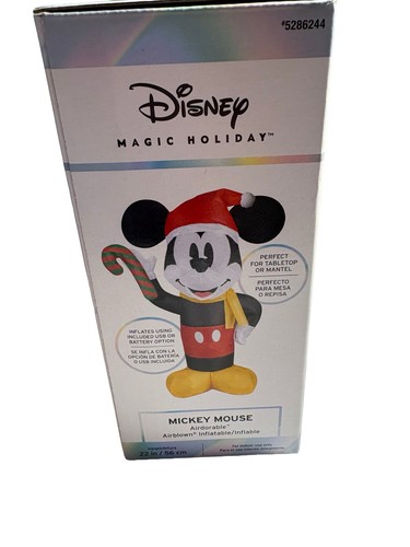 Disney Mickey Mouse Airdorable Airblown Inflatable Indoor 22 Inches Christmas