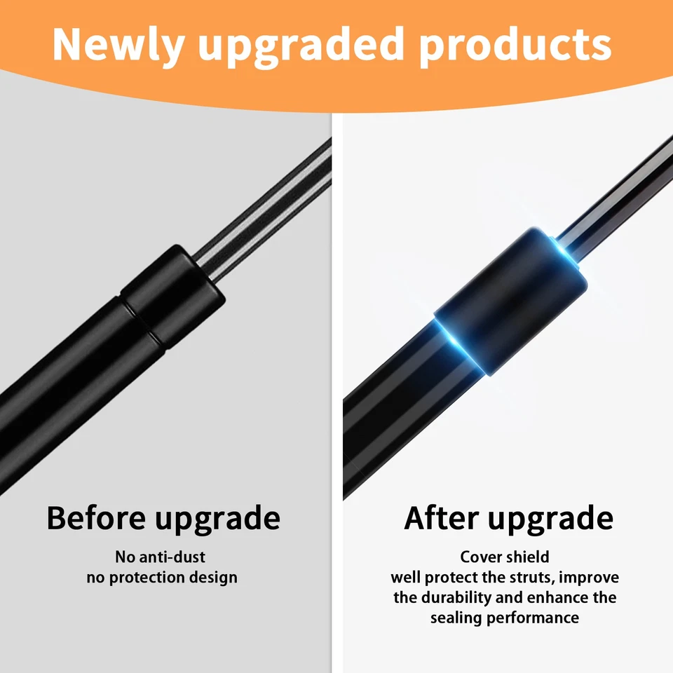 2 piezas soportes de elevación de capó puntales amortiguadores de varilla para Ford F-250 F-350 F-550 Super Duty Foto 2 de 4