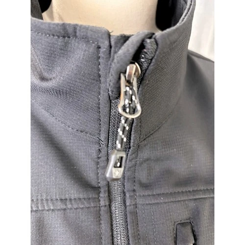 Swiss Tech Black Fleece Lined Softshell Full Zip Jacket Mens XL image 4