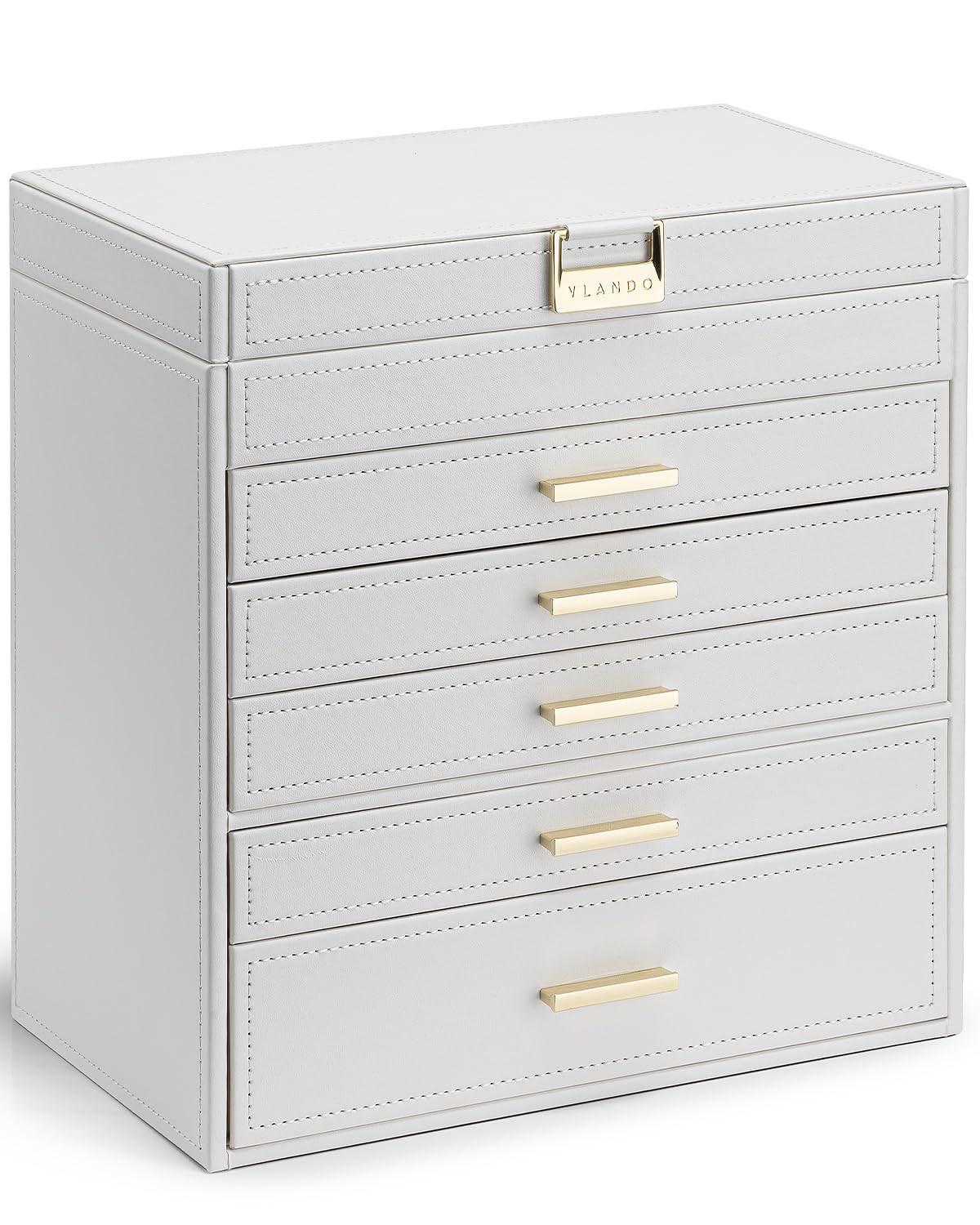 6 Layer Large Jewelry Box - Jewelry Holder Organizer, Jewelry Box Organizer f...