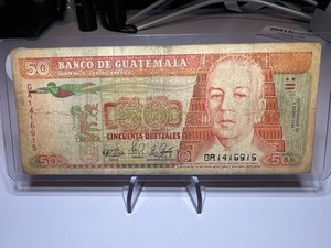 GUATEMALA 50 QUETZALES 1989