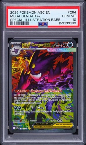 2026 POKEMON ASC EN-ASCENDED HEROES #284 MEGA GENGAR EX PSA 10