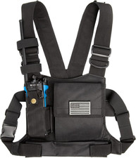 Radio Chest Harness with Reflective Strips Shoulder Holster Radio Vest Holder Tw